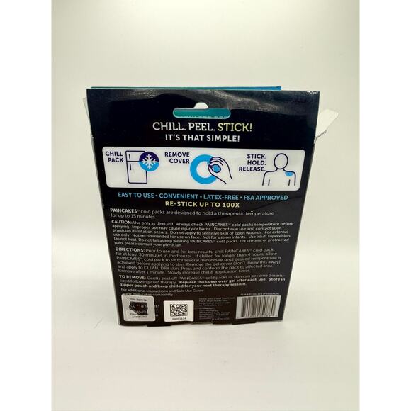 Lot of 2 Pain Cakes 1 Large the Cold Pack That Sticks Re-Stickable Up To 100X - Picture 4 of 5